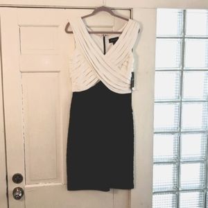 New With Tags back and white cocktail dress. Sexy   sz16